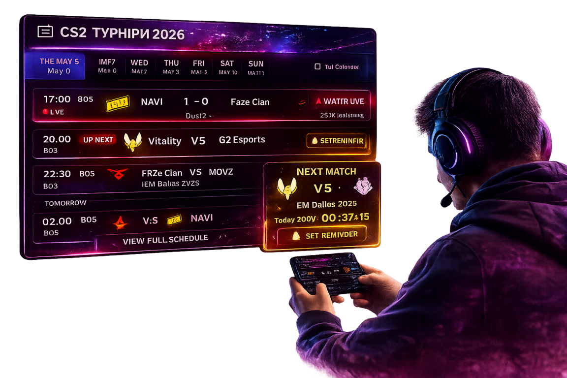Розклад турнірів CS2 2026